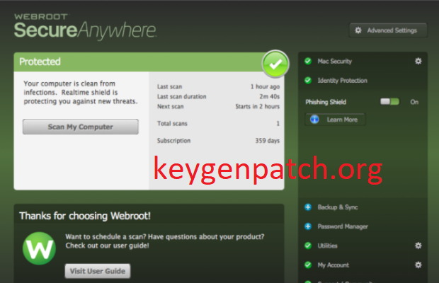 Webroot SecureAnywhere 9.1.12.32 Antivirus Crack Keys 2023